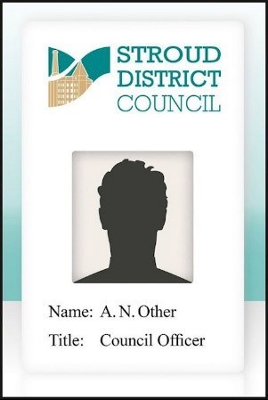 Stroud District Council ID badge example